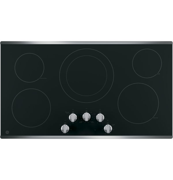 36" Radiant Cooktop, 8" Power BoiL, 6" Warming, 7", 6" Melt, 12/9" Dual Elements