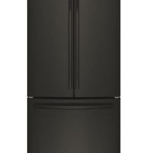 GE 26.7 Cu.Ft, French Door Refrigerator Black- GNE27JGMBB