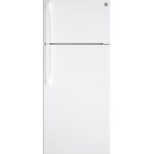 GE Energy Star® 17.5 Cu. Ft. Top-Freezer Refrigerator White – GTE18DTNRWW