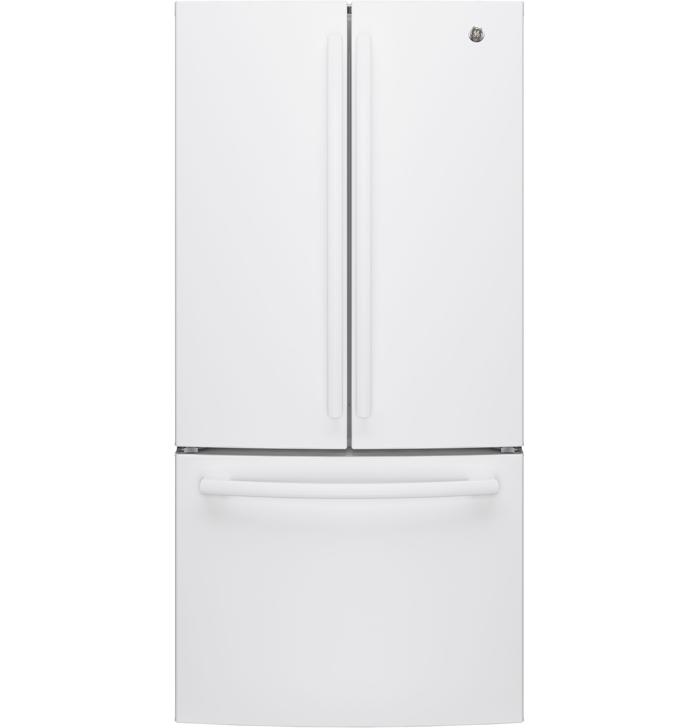GE® ENERGY STAR® 18.6 CU.FT. COUNTER DEPTH FRENCH DOOR REFRIGERATOR W