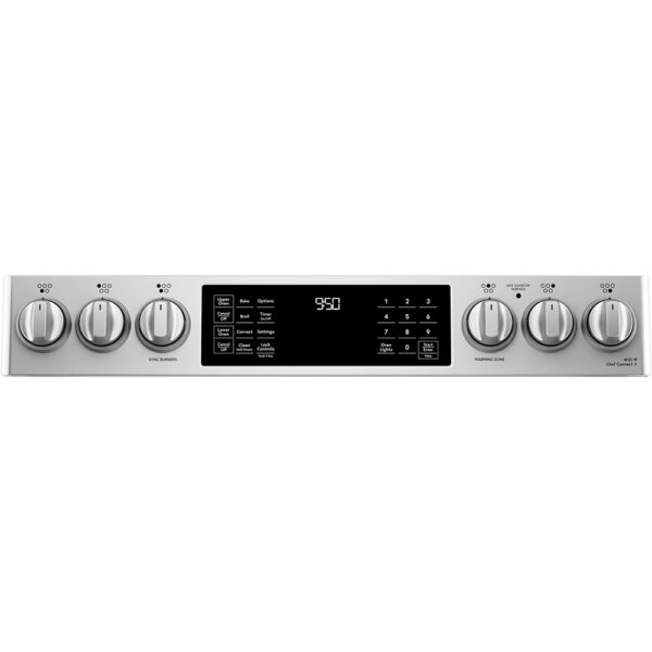 Café™ 30" Slide-In Front Control Induction and Convection Double Oven Range Stainless Steel - Image 2