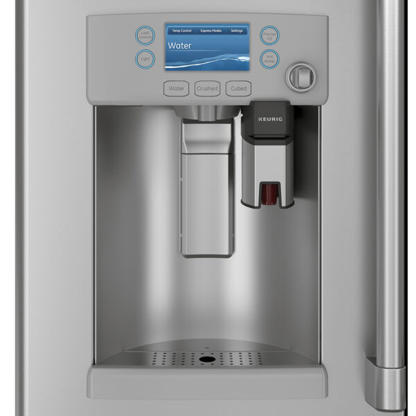 Café™ 22.2 Cu. Ft. Counter-Depth French-Door Refrigerator with Keurig® K-Cup® Brewing System Stainless Steel - Image 6