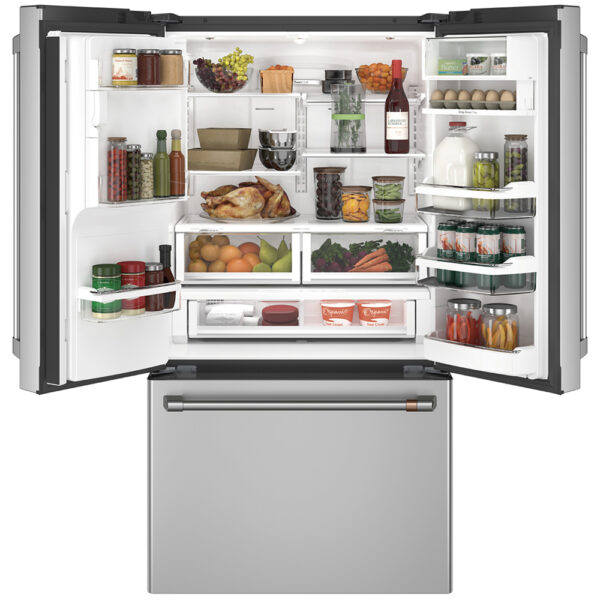 Café™ 22.2 Cu. Ft. Counter-Depth French-Door Refrigerator with Keurig® K-Cup® Brewing System Stainless Steel - Image 5