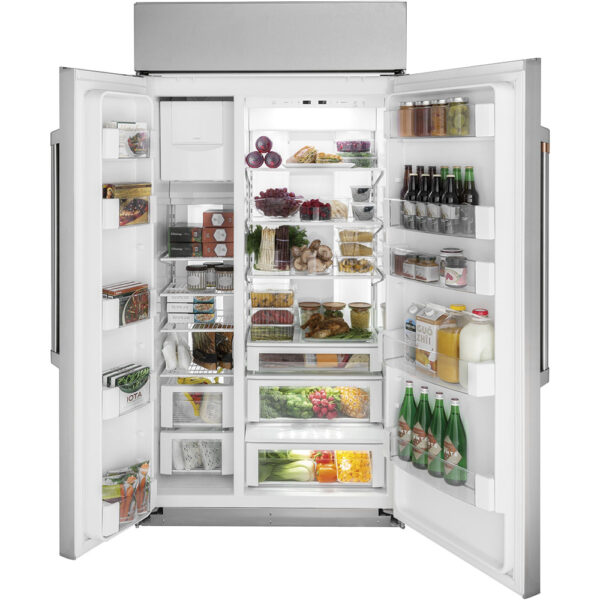 Café™ 48" Built-In Side-by-Side Refrigerator Stainless Steel - Image 3