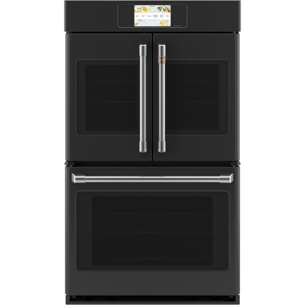 Café™ 30" Built-In French-Door Double Convection Wall Oven Matte Black