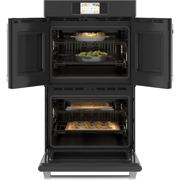 Café™ 30" Built-In French-Door Double Convection Wall Oven Matte Black - Image 3