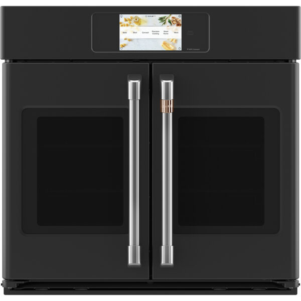 Café™ 30" Built-In French-Door Single Convection Wall Oven Matte Black