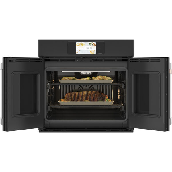 Café™ 30" Built-In French-Door Single Convection Wall Oven Matte Black - Image 3