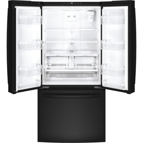 GE 18.6 Cu. Ft. Counter-Depth French-Door Refrigerator Black - GWE19JGLBB