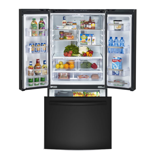 GE Profile 24.5 Cu. Ft. Energy Star French Door Refrigerator with Factory Installed Icemaker Black - PNE25NGLKBB