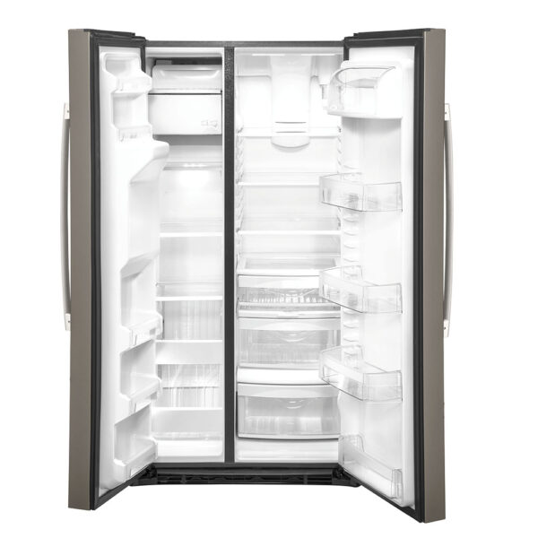 GE 25.1 Cu. Ft. Side-By-Side Refrigerator Slate - GSS25IMNES