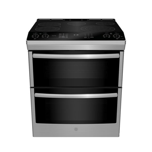 GE PROFILE 30" SLIDE-IN DOUBLE OVEN ELECTRIC RANGE WITH WIFI CONNECT STAINLESS STEEL - PCS980YMFS