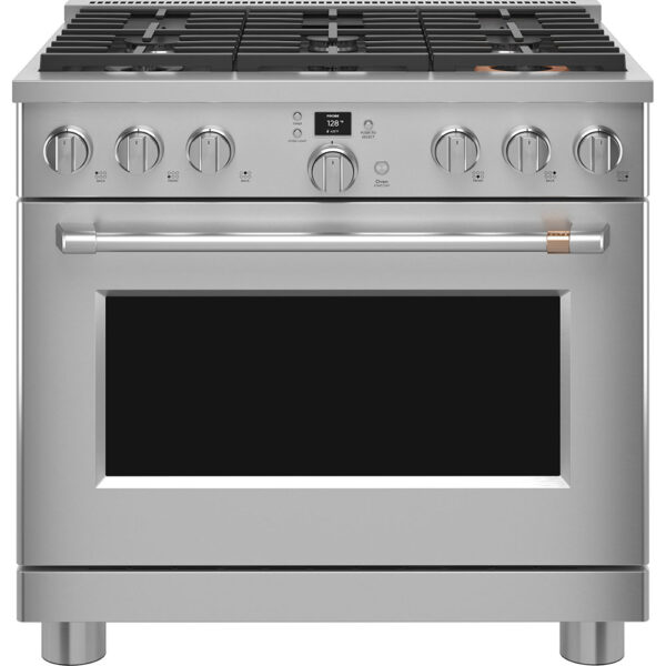 Café 36" Smart Dual-Fuel Commercial-Style Range Stainless Steel