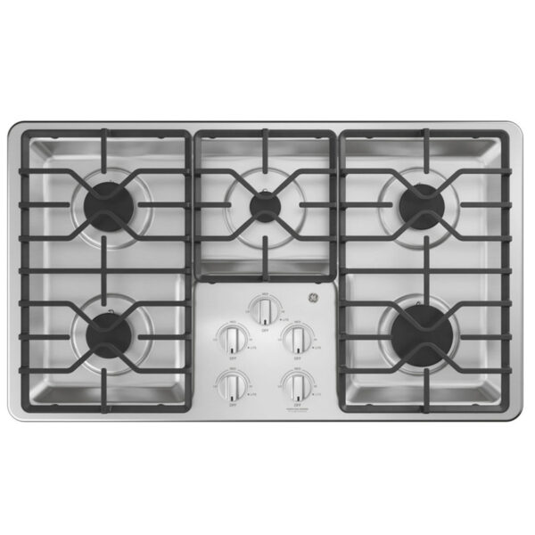 GE 36" Built-In Deep-Recessed Gas Cooktop Stainless Steel