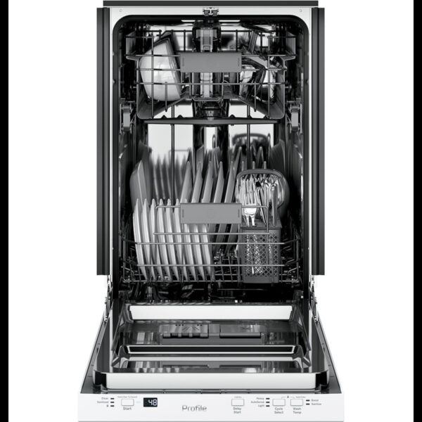 GE Profile™ 18" Built-In Dishwasher White - Image 2