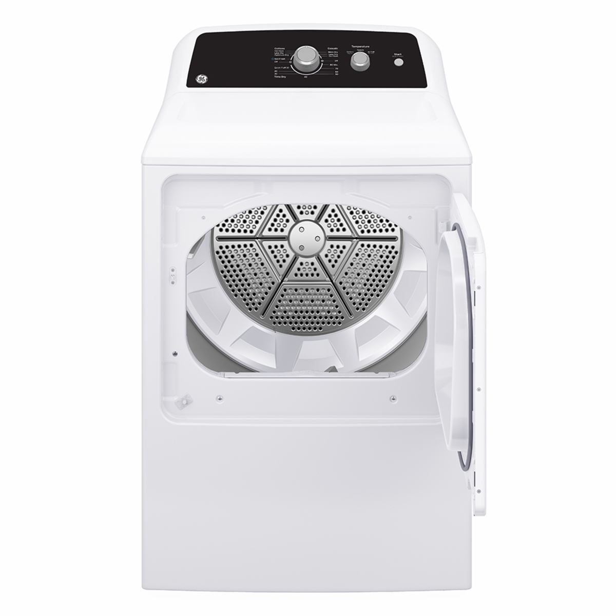 GE 6.2 cu.ft. Top Load Electric Dryer with SaniFresh Cycle White - GTX34EBMRWS - Image 3