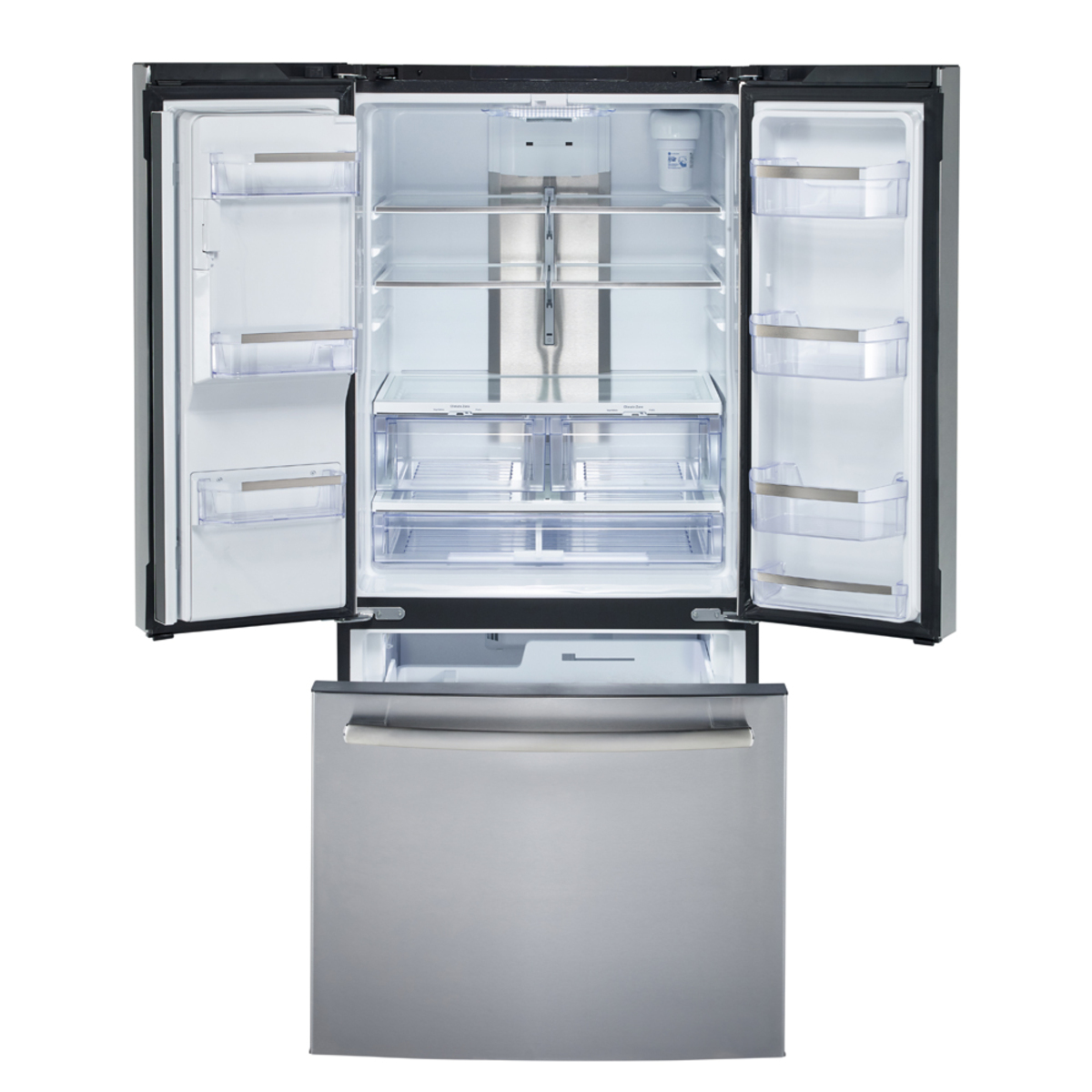GE Profile 33" Bottom mount French-door refrigerator, 24.8 cu.ft, Fingerprint Resistant Stainless Steel - PFE24HYRCFS - Image 4