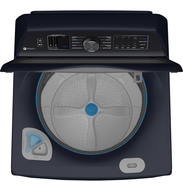 GE Profile™ ENERGY STAR® 5.4 cu. ft. Capacity Washer with Smarter Wash Technology and Adaptive SmartDispense - PTW800BPWRS - Image 3