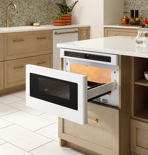 Café Matte White Built-In Microwave Drawer - CWLC12P4RW5 - Image 3