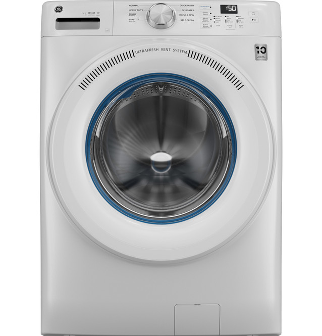 GE® ENERGY STAR® 4.6 cu. ft. Capacity Smart Front Load Washer with UltraFresh Vent System with OdorBlock™ – GFW350SSYWW
